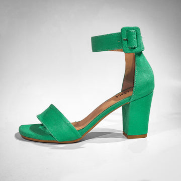 Tacones Sally Verde Turquesa